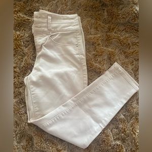 Live Free light pink skinny jeans